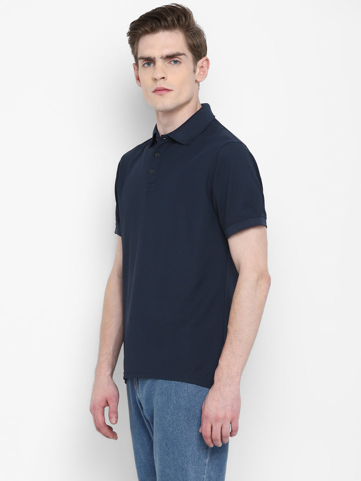 Kooltex Polo T-Shirt For Men - Dark Navy