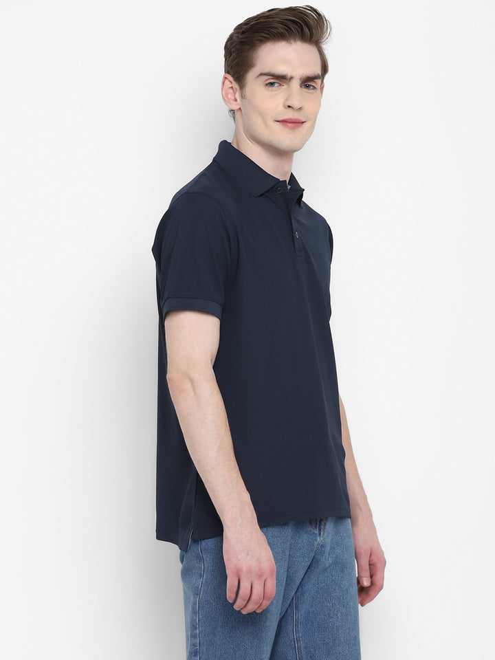 Kooltex Polo T-Shirt For Men - Dark Navy