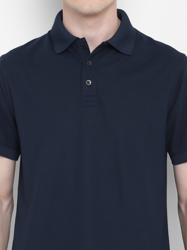 Kooltex Polo T-Shirt For Men - Dark Navy