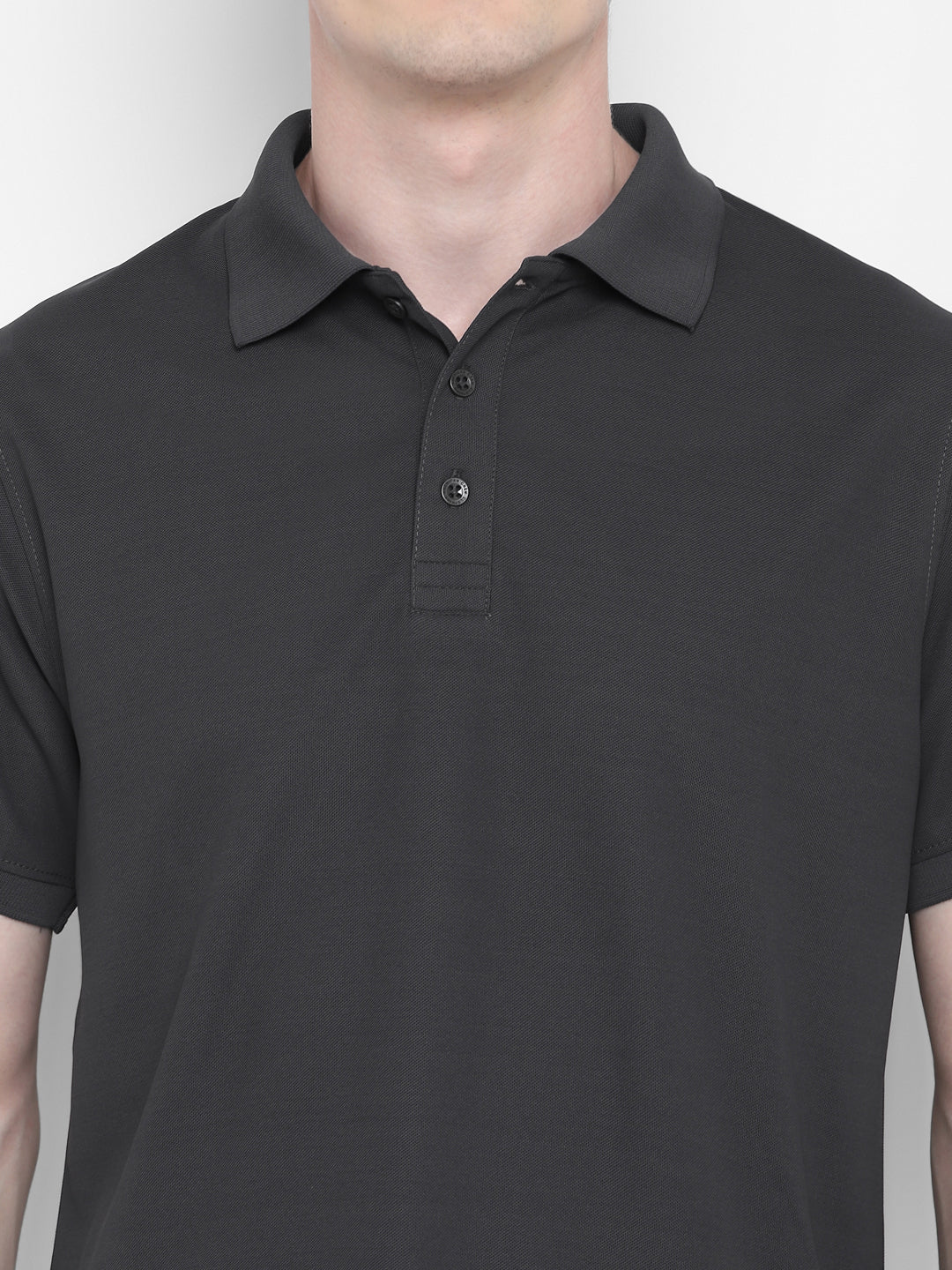 Kooltex Polo T-Shirt For Men - Carbon Grey