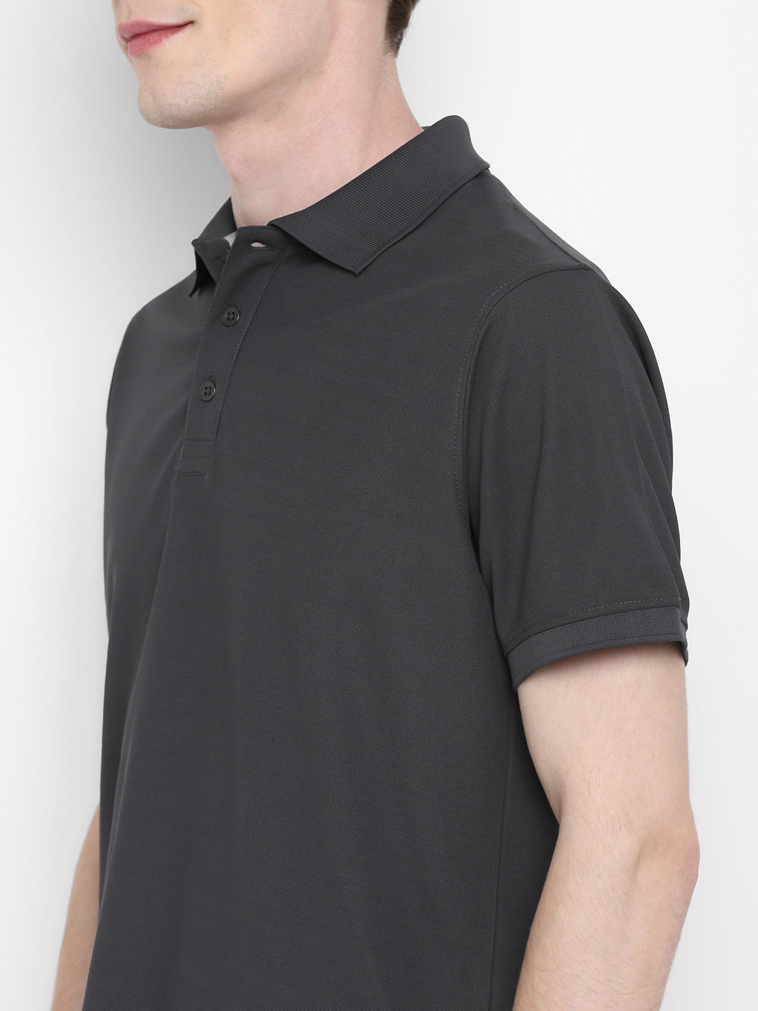 Kooltex Polo T-Shirt For Men - Carbon Grey