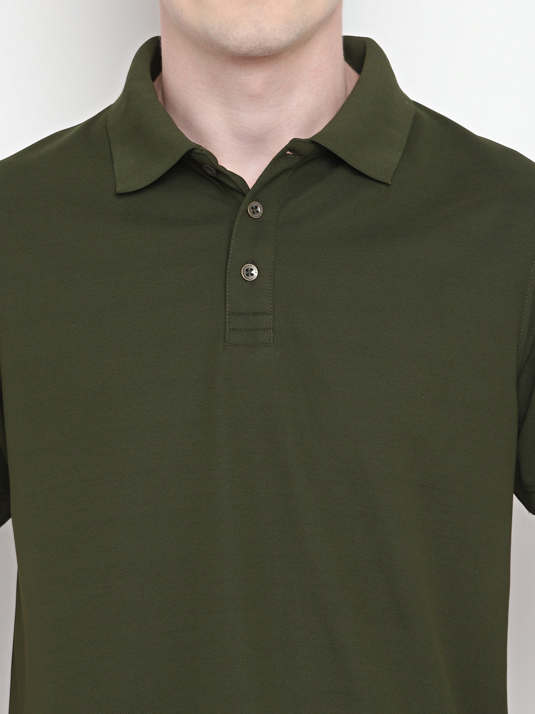 Kooltex Polo T-Shirt For Men - Dark Olive