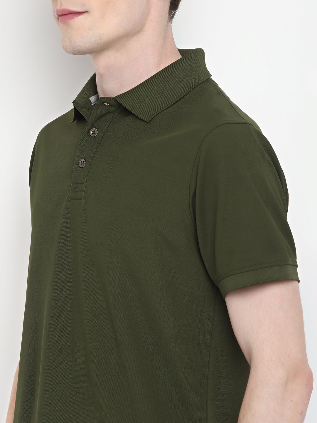 Kooltex Polo T-Shirt For Men - Dark Olive