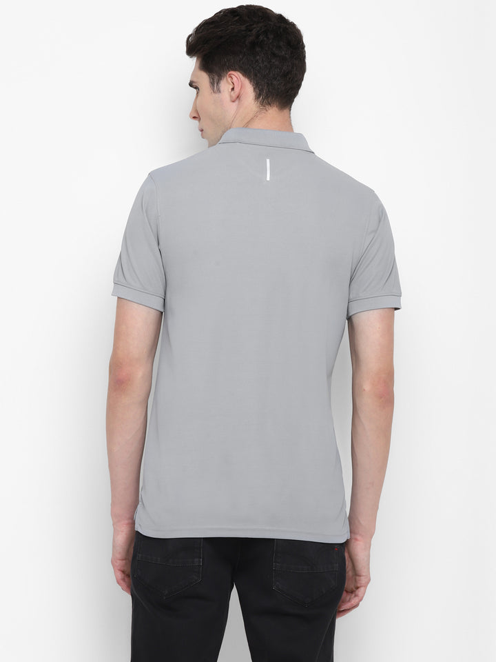 Kooltex Polo T-Shirt For Men - Light Grey