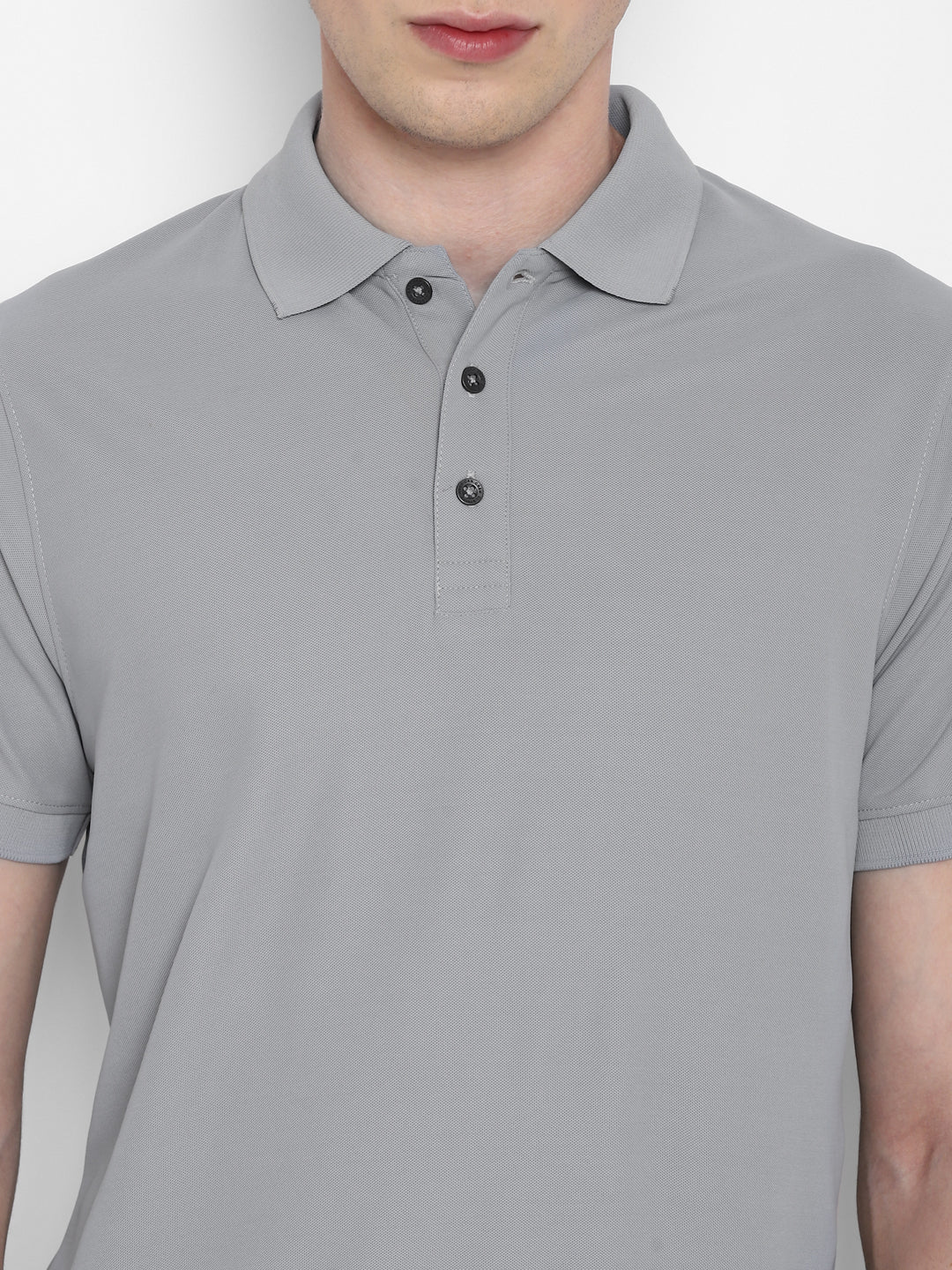 Kooltex Polo T-Shirt For Men - Light Grey