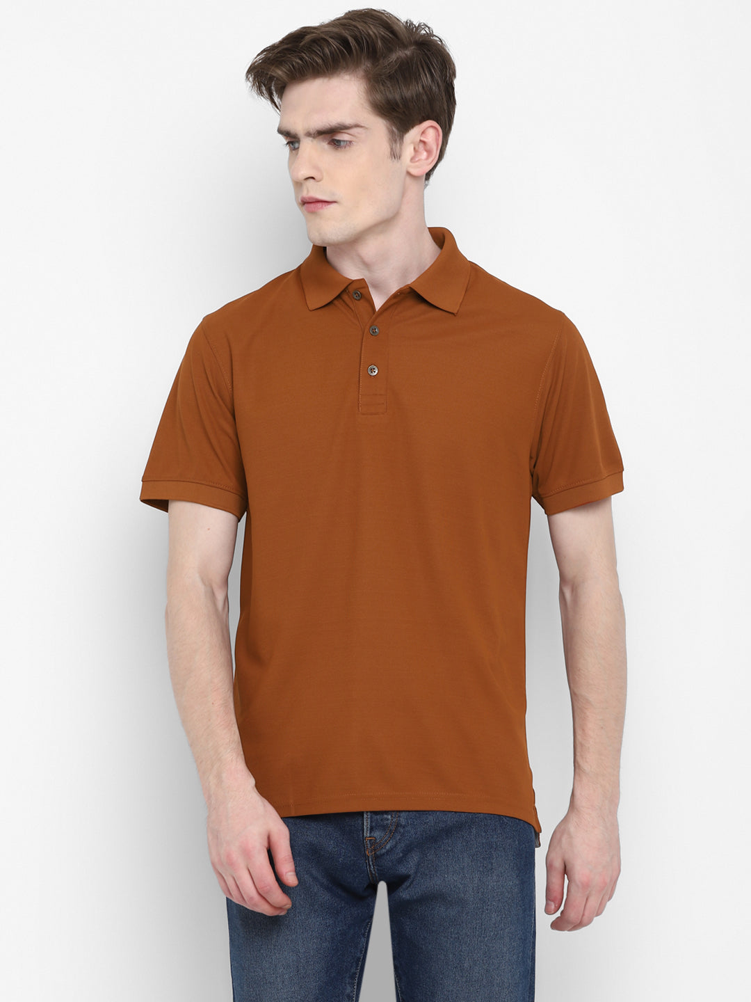 Kooltex Polo T-Shirt For Men - Caramel