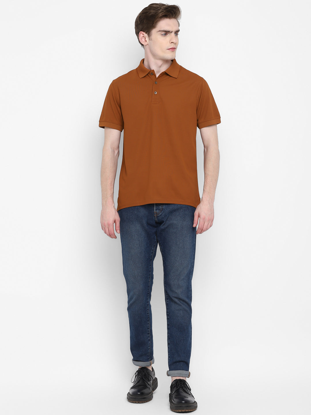 Kooltex Polo T-Shirt For Men - Caramel