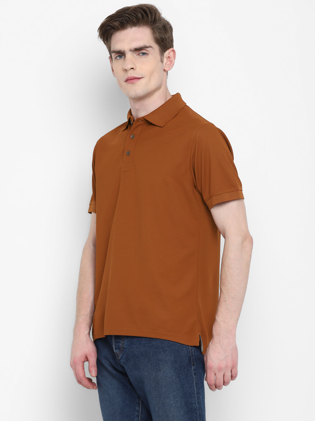 Kooltex Polo T-Shirt For Men - Caramel