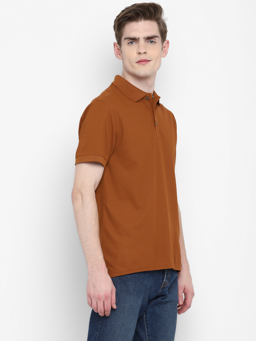 Kooltex Polo T-Shirt For Men - Caramel