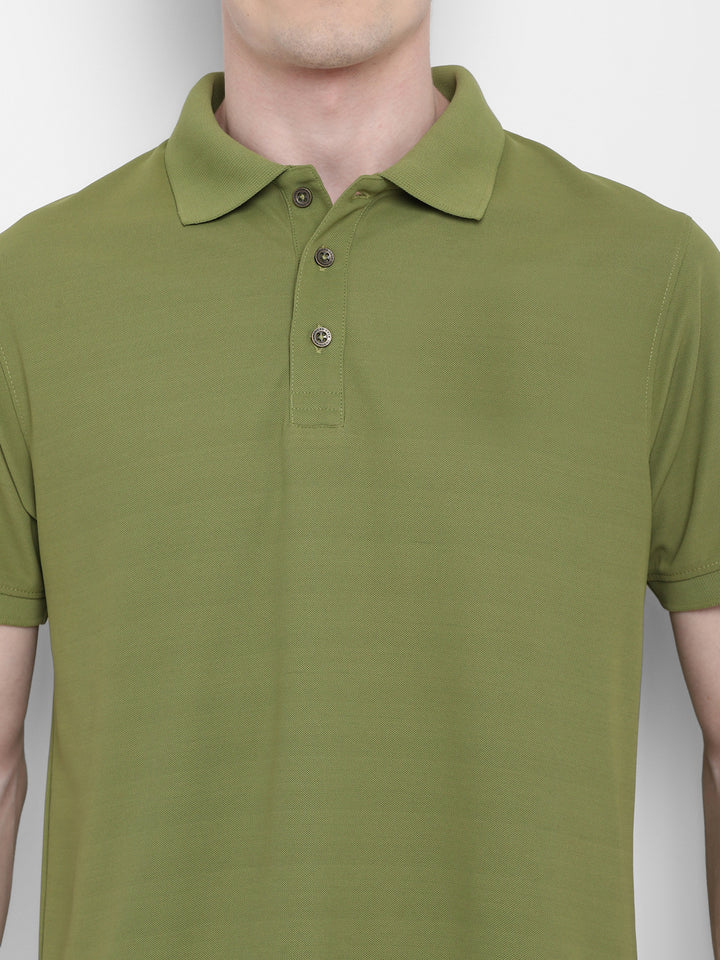 Kooltex Polo T-Shirt For Men - Light Olive