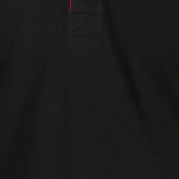 Men's Polo Collar T-Shirt - Black