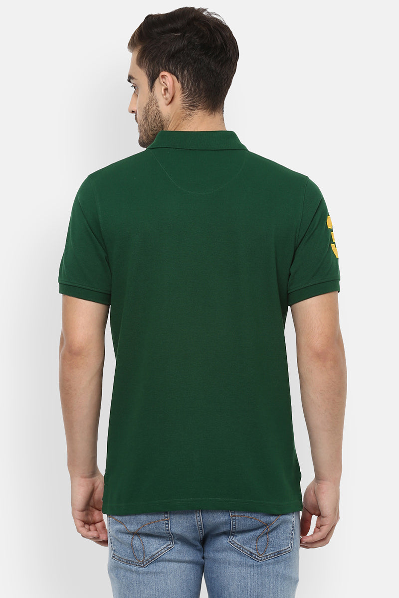 Men's Polo Collar T-Shirt - Green