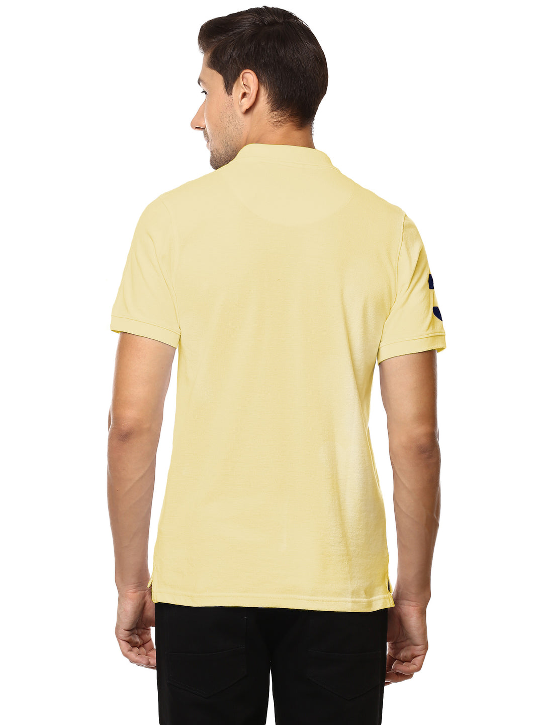 Men's Polo Half Sleeves T-Shirt With Pocket - PopCorn Yellow