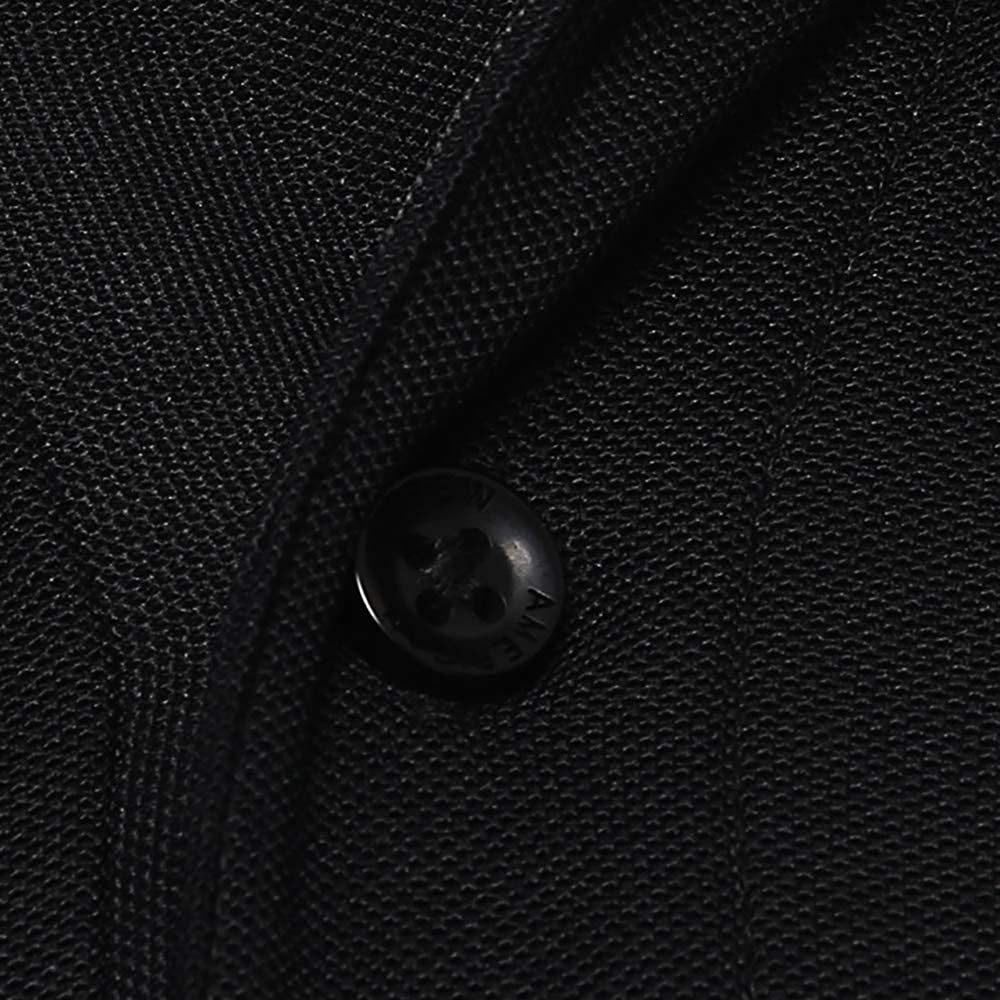 Men's Polo Collar T-Shirt - Black
