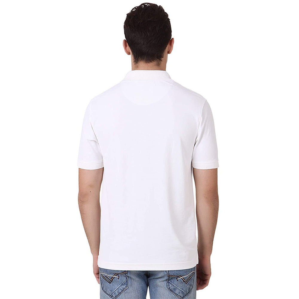 Men's Polo Collar T-Shirt - White