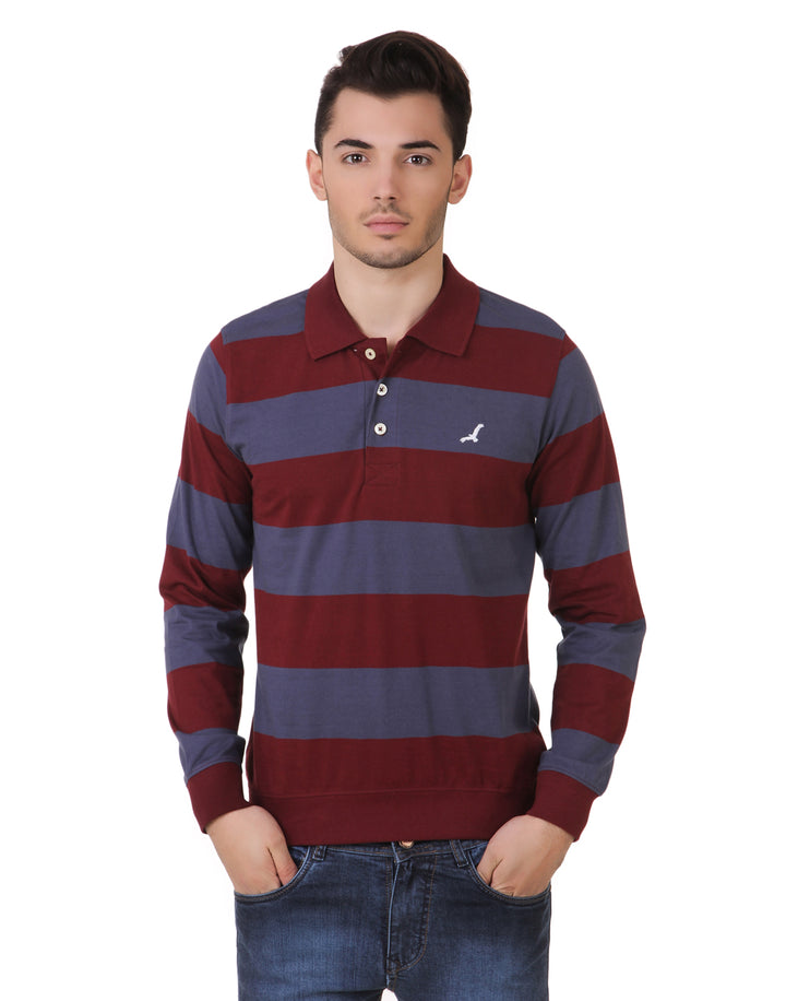 Men's Striped Full Sleeves Regular Fit T-Shirt