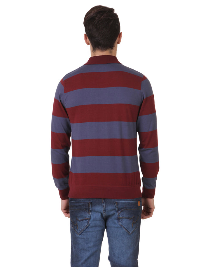 Men's Striped Full Sleeves Regular Fit T-Shirt