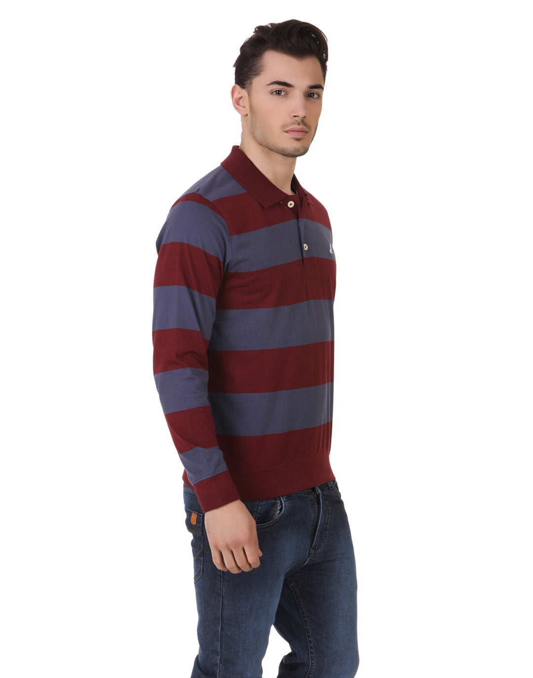 Men's Striped Full Sleeves Regular Fit T-Shirt