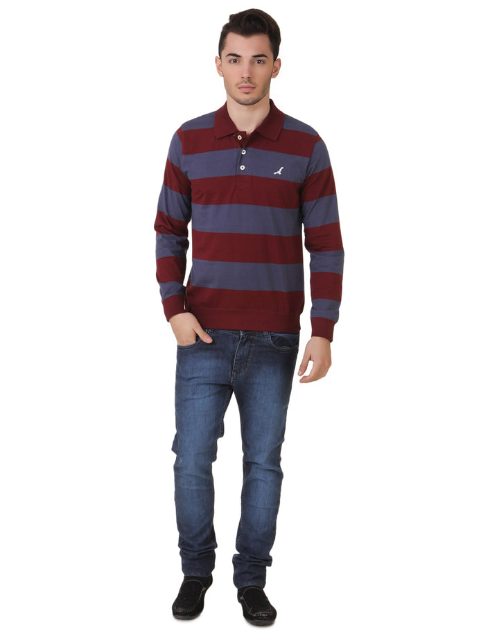 Men's Striped Full Sleeves Regular Fit T-Shirt
