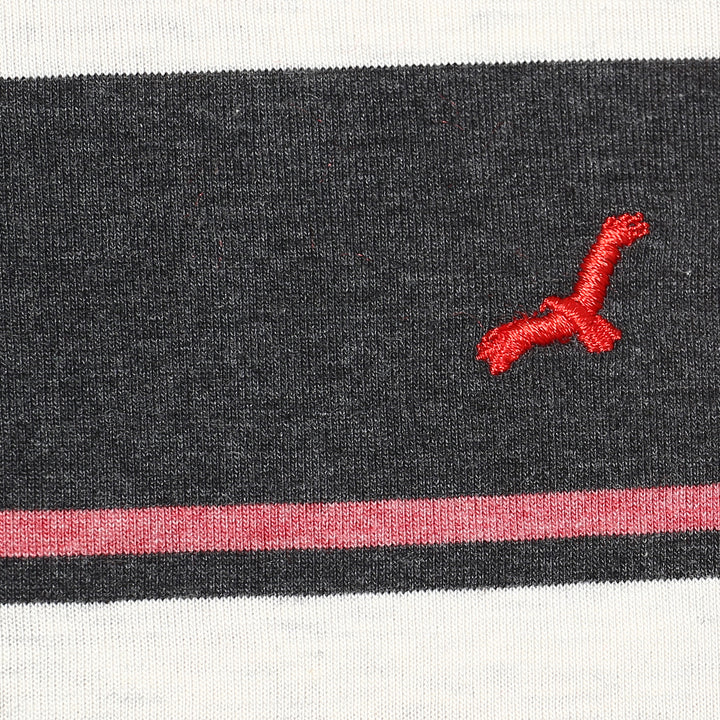 100% Cotton Polo T-Shirt - Stripes (No Exchange No Returns)