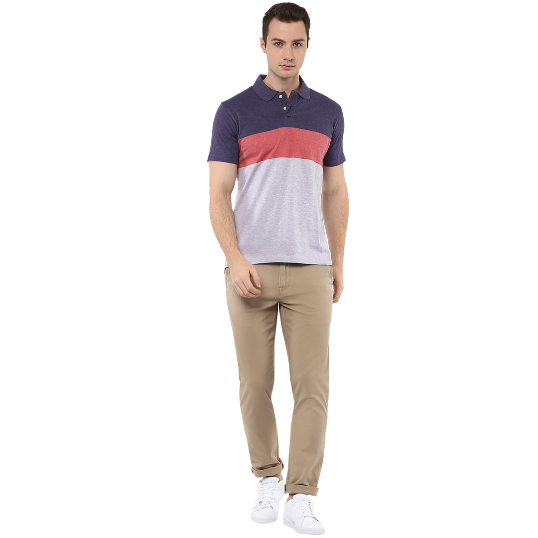100% Cotton Polo Half Sleeves T-Shirt for Men - (No Exchange No Return)