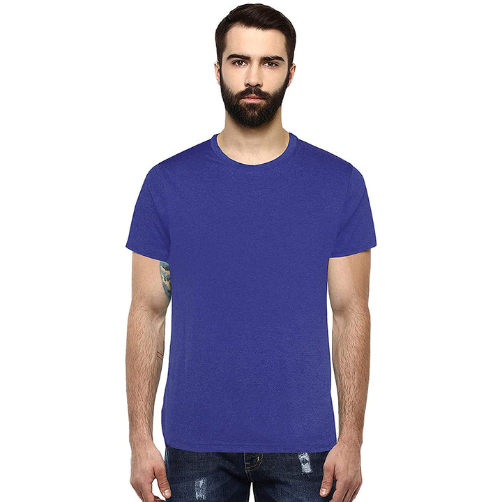 Men's Regular Fit T-Shirt (Pack of 2) - Sky Blue & Deep Navy