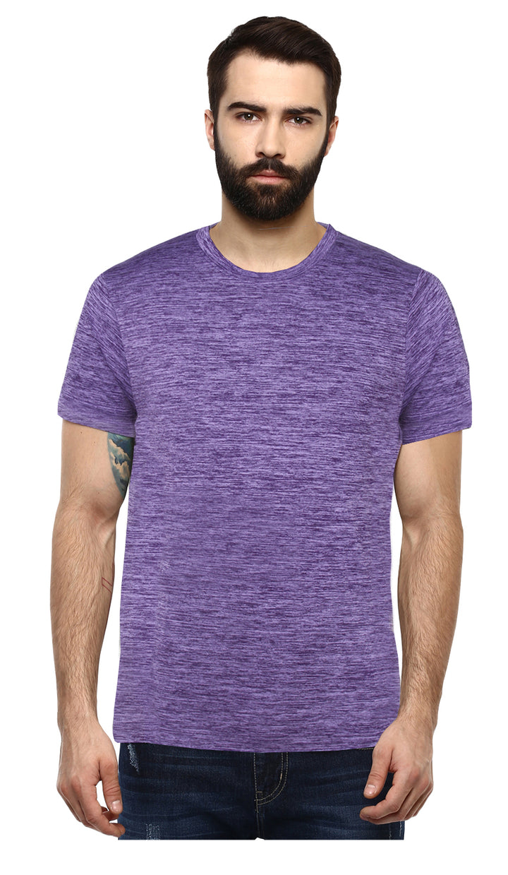 Men's Regular Fit T-Shirt (Combo Pack of 2) - Navy & Purple