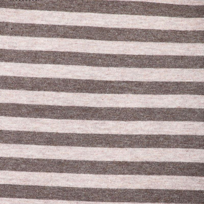 Men's Round Neck T-Shirt - Brown Melange