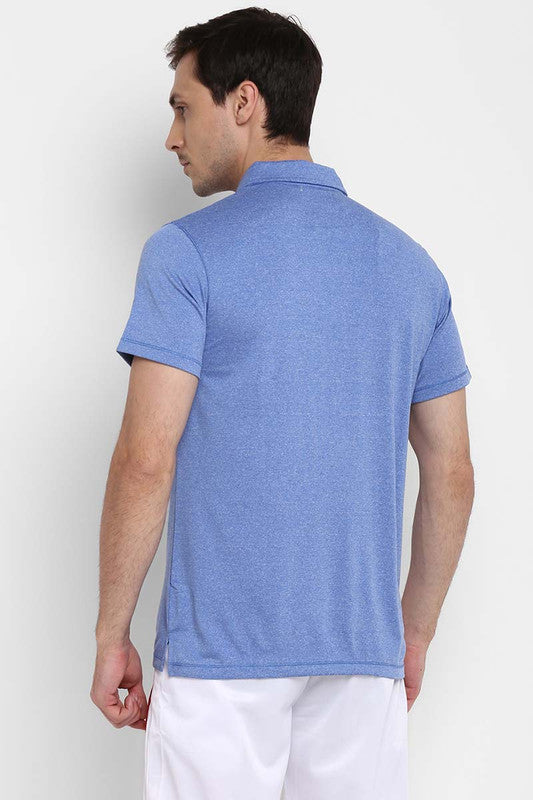 Men's Polo Half Sleeves T-Shirt - Lake Blue (CLEARANCE NO EXCHANGE NO RETURN)