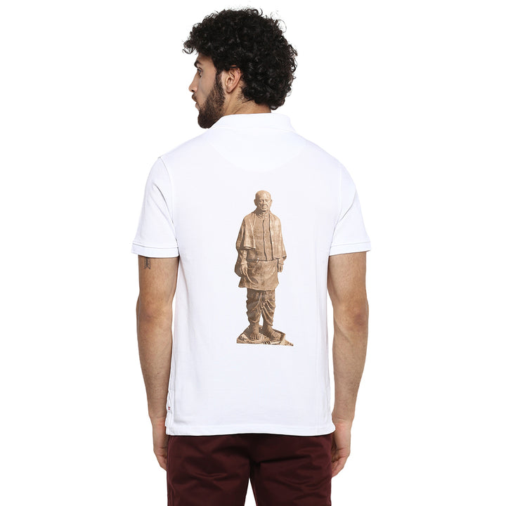American Crew Statue of Unity Polo Half Sleeves T-Shirt for Men - AC2102