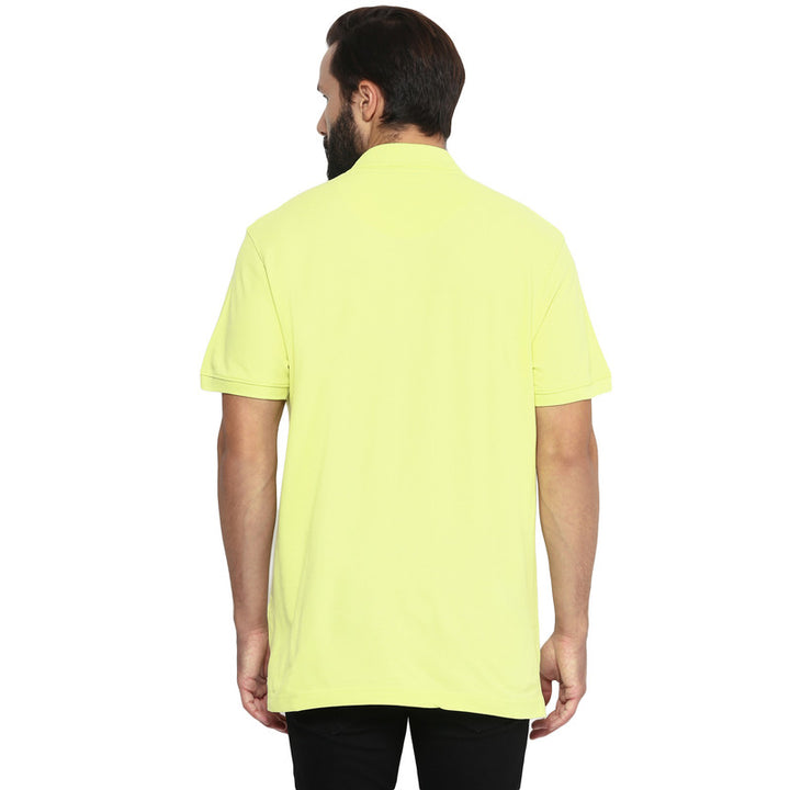 Men's Polo Collar T-Shirt - Fluro Green (Clearance No Exchange No Refund)
