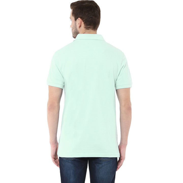 Men's Polo Collar T-Shirt - Light Green