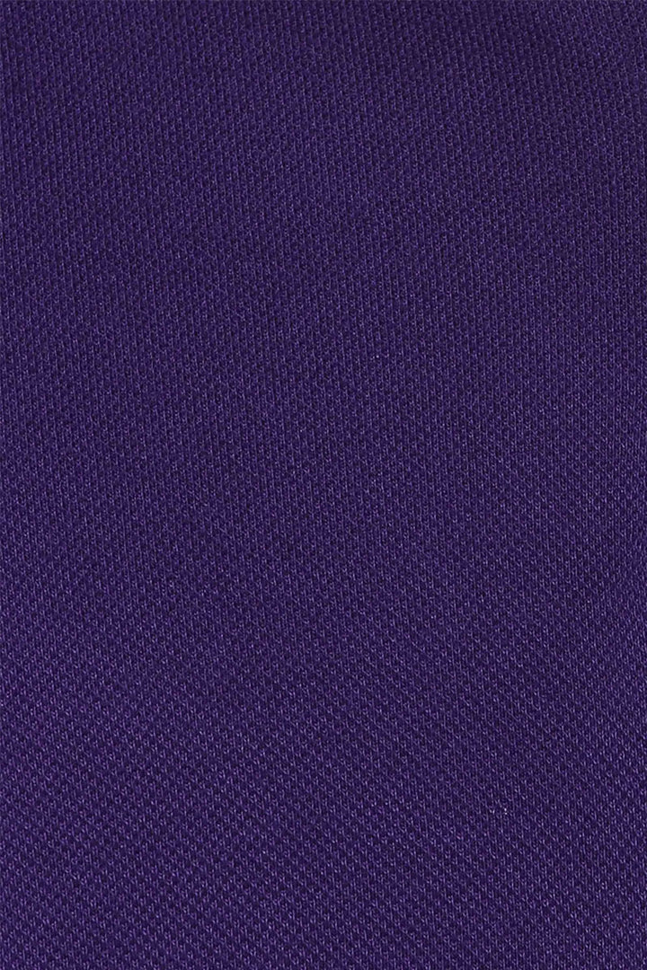 Men's Polo Collar Half Sleeves T-Shirt - Heliotrope