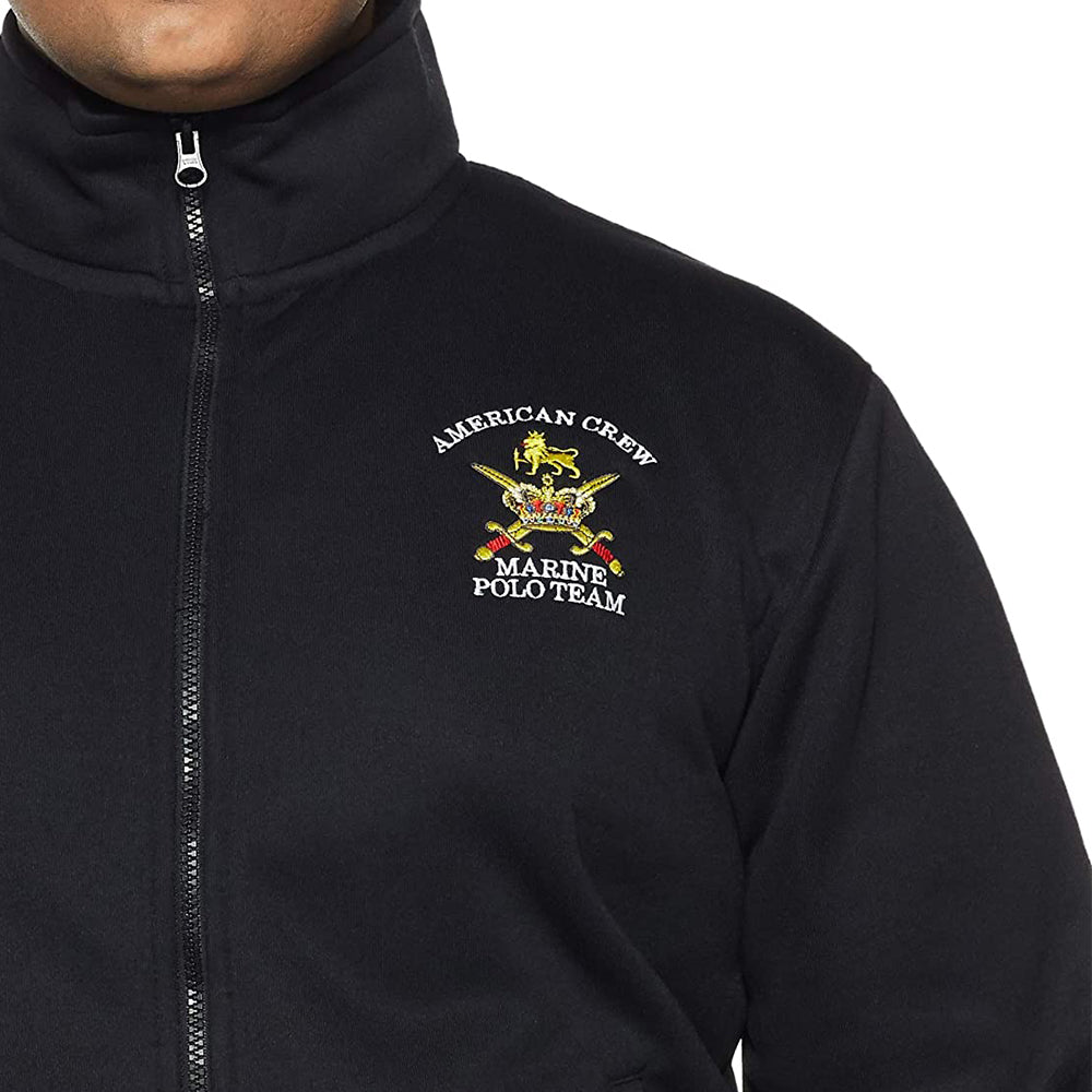 Plus Size Men's Solid Jacket - Black (No Exchange No Return)