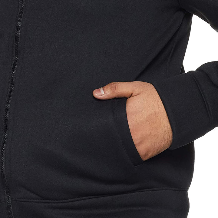 Plus Size Men's Solid Jacket - Black (No Exchange No Return)