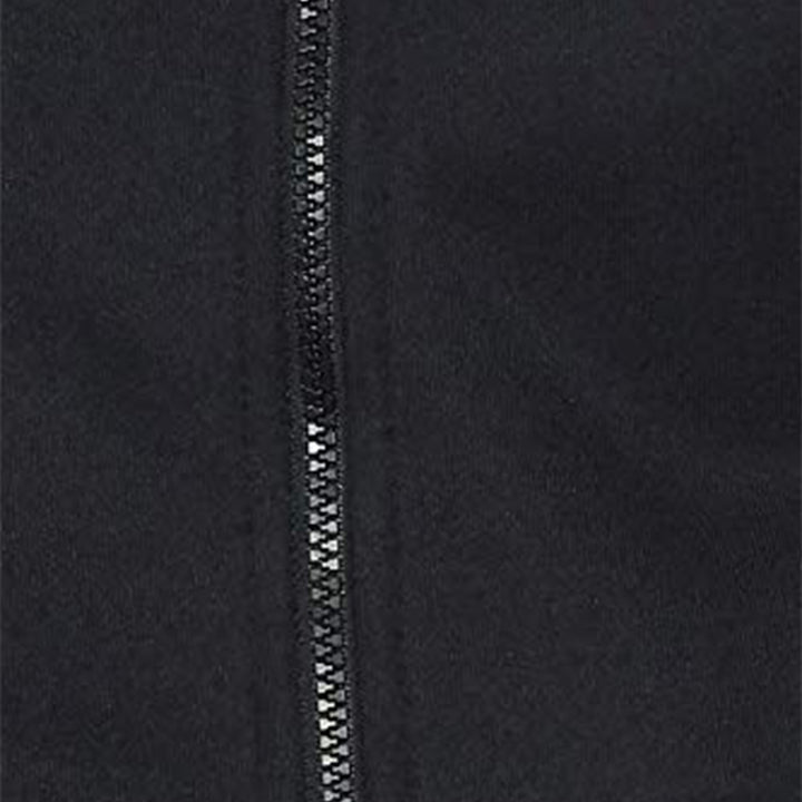 Plus Size Men's Solid Jacket - Black (No Exchange No Return)
