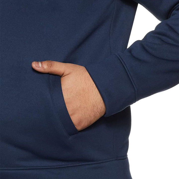 Winter Zipper Jacket For Plus Size Men  - Navy Blue