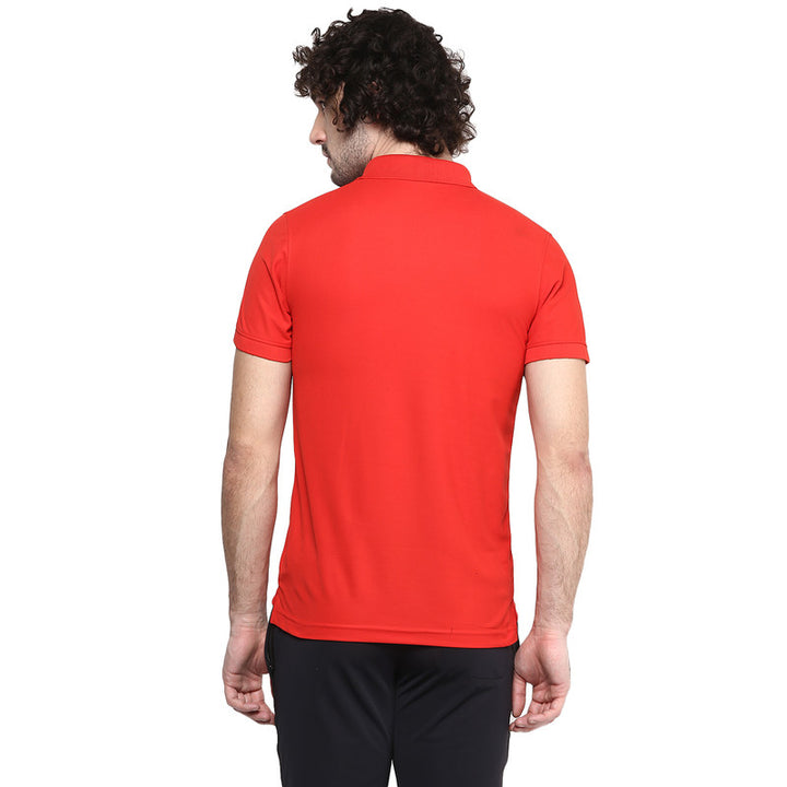 Men's Polo Collar T-Shirt - Red