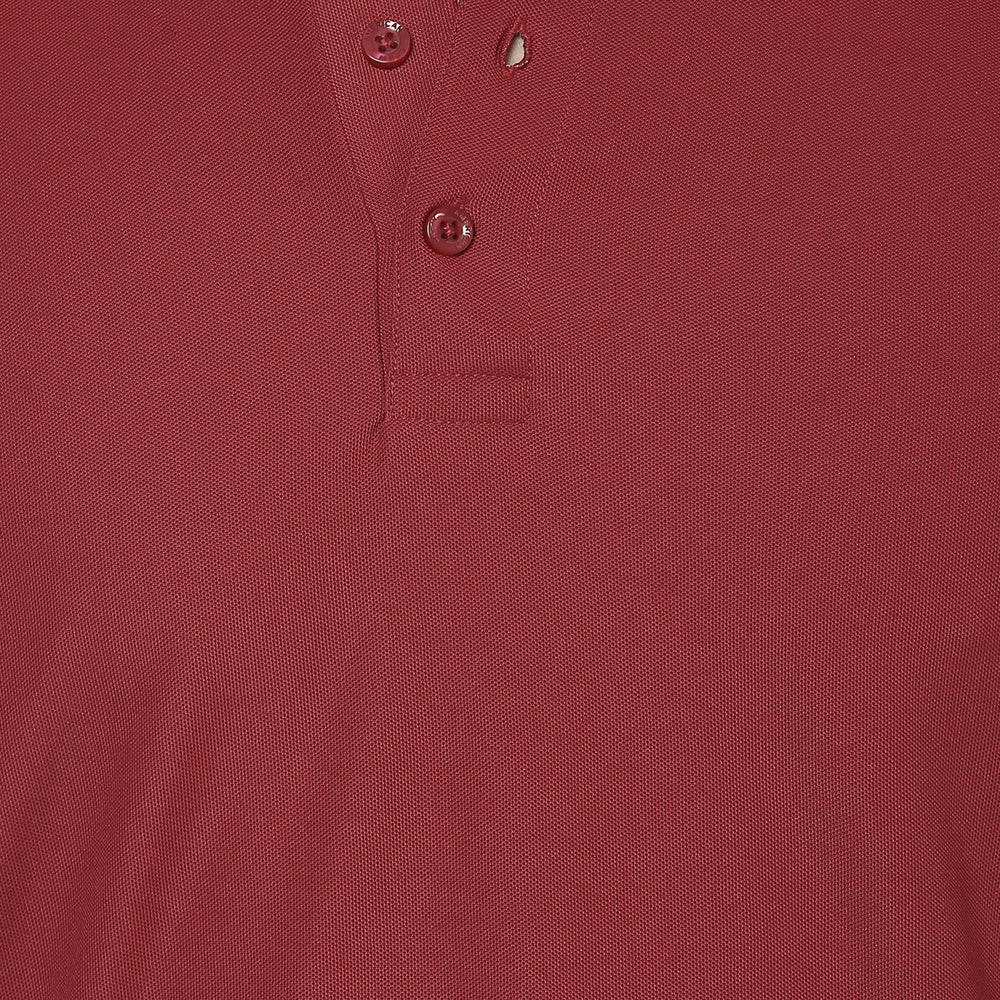 Men's Polo Collar T-Shirt -Burgundy
