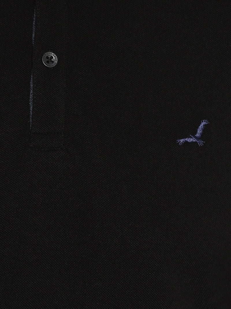 Men's Henley Full Sleeves T-Shirt - Black