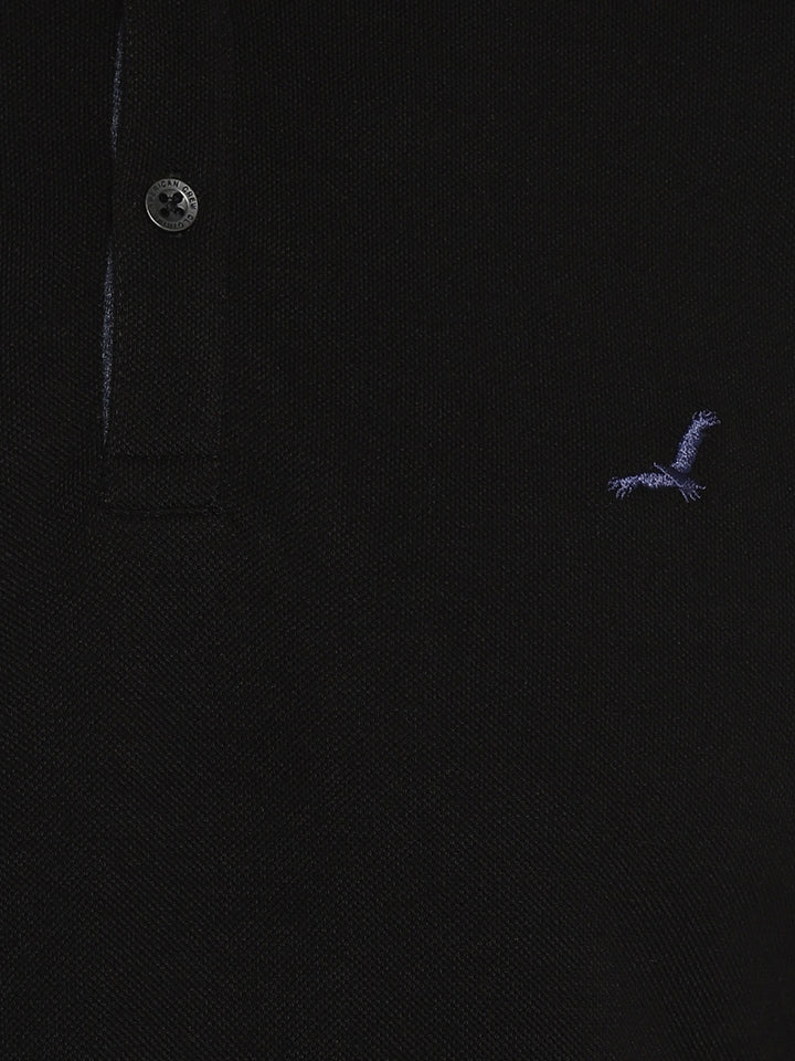 Men's Henley Full Sleeves T-Shirt - Black