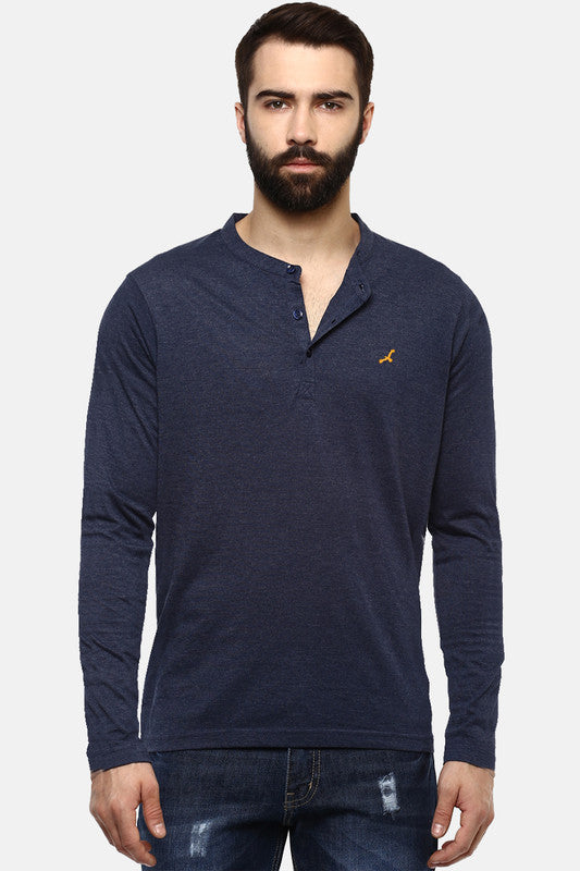 Full Sleeves Henley T-Shirt Combo Pack of 3 For Men