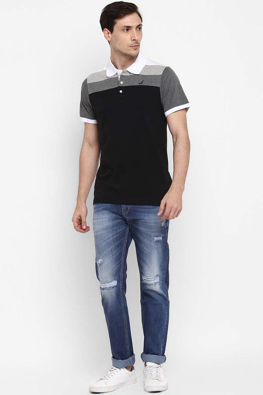 Men's Polo Striped T-Shirt - (NO EXCHANGE NO RETURN)