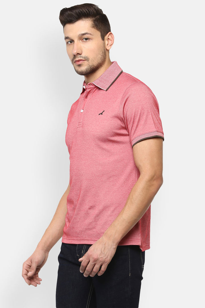 Men's Polo Collar T-Shirt - Red