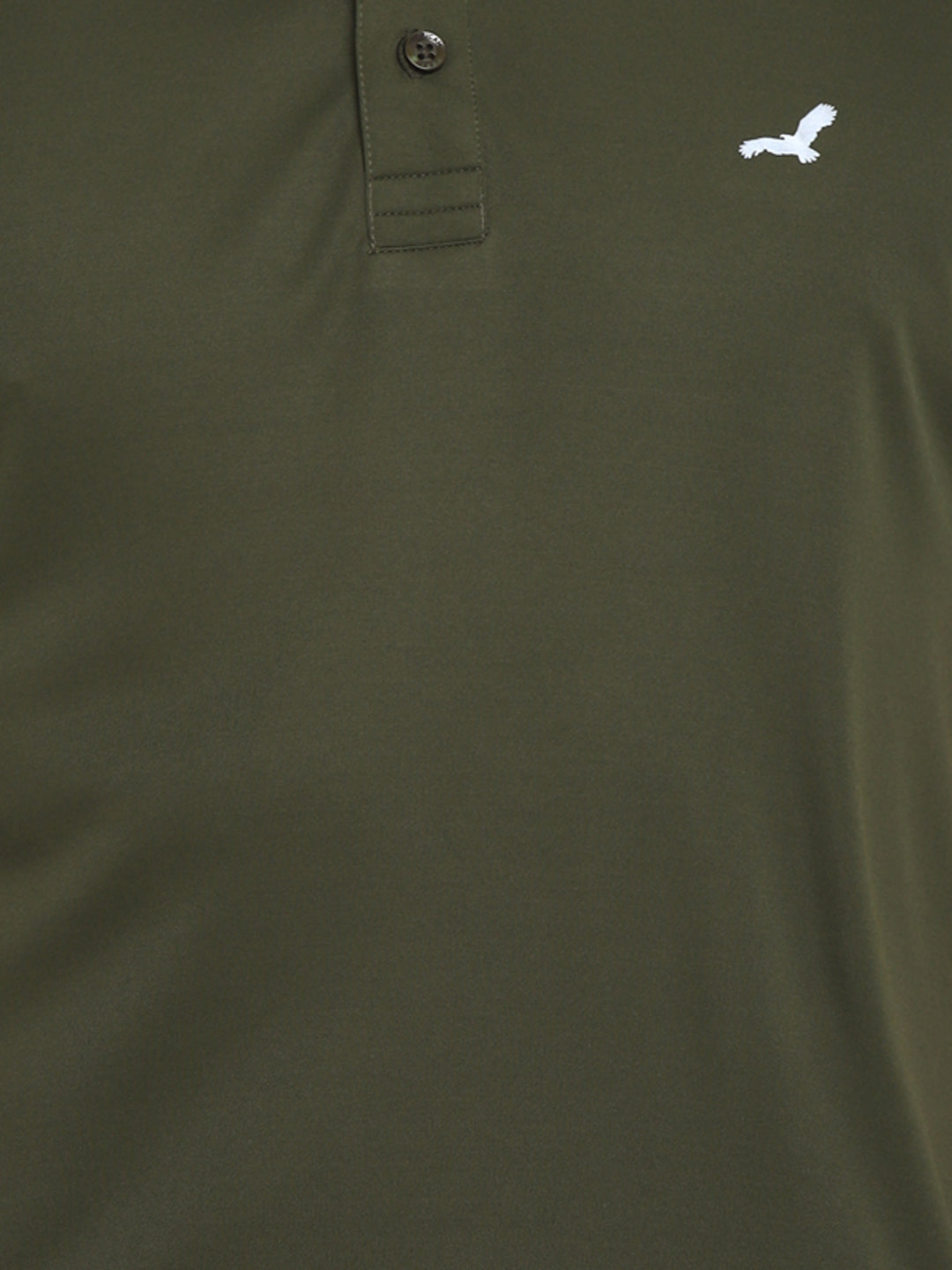 Kooltex Sports Polo T-Shirts For Men with Reflective Details - Dark Olive