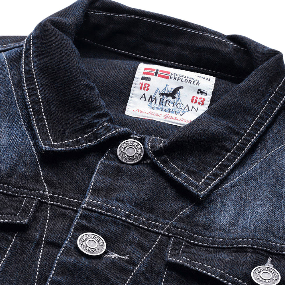 Men's Full Sleeves Denim Jacket - (Clearance No Exchange No Refund)