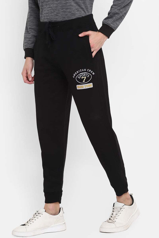 Men's Stretchable Jogger Track Pants - Black