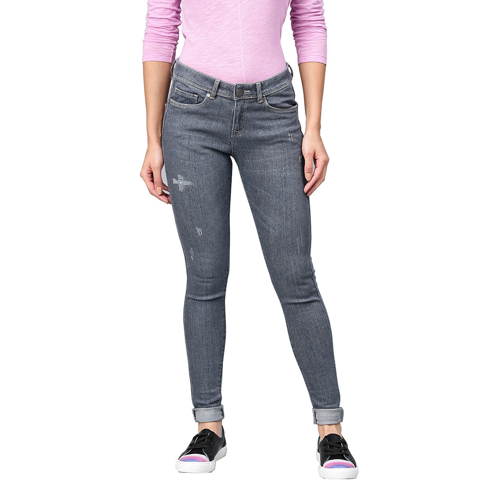 Women's Jeans - Grey Blue
