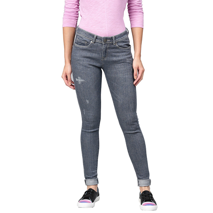 Women's Jeans - Grey Blue