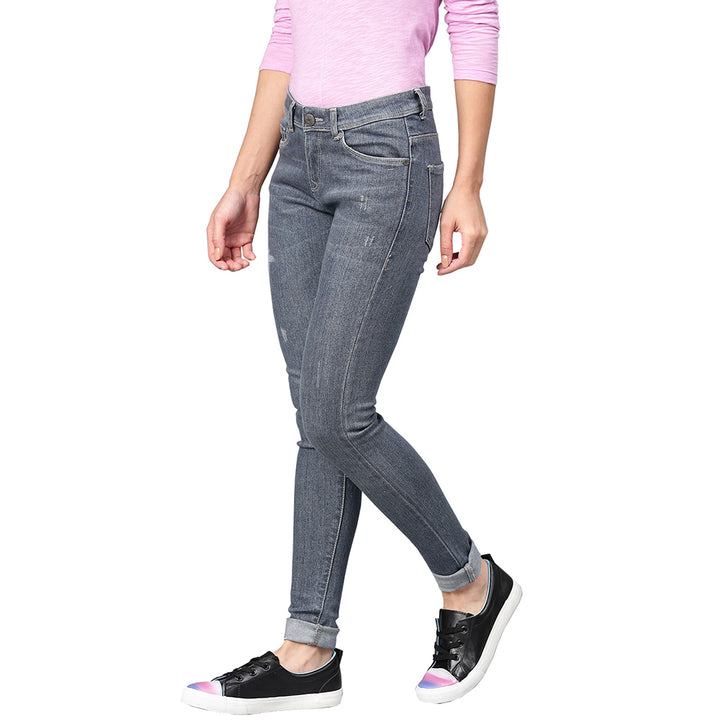 Women's Jeans - Grey Blue